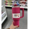 TASSE DE VOYAGE 40OZ POUR LA SAINT-VALENTIN AVEC COEUR ROMANTIQUE POIGNÉE RÉUTILISABLE GOBELET AVEC LOGO QUENCHER H2.0 TUMBLER 111