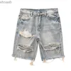 Pantalones cortos para hombres Kakan - Nuevos pantalones cortos de mezclilla desgastados de verano para hombres Jóvenes coreanos Populares Pantalones vaqueros ajustados de pierna pequeña K58-DK322 YQ240111
