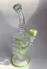 New unique bong hookah best 14mm suqare huge recycler glass bong water pipe oil gig 12.5" big bubbler Mobius Matrix Sidecar Heady