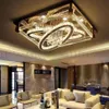 BE50 Simple Modern Creative Rectangular Ceiling Light Oval LED Crystal Lamps Living Room Restaurang Bedroom El Taklampor L2622