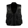 Men Camo Mesh Multi Pockets Green Fish Hunt Vest Shooting Waistcoat ESPORTE STELESS JACKE CAMOUFLAGE 240111