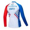 2019 FDJ Heren Lange Mouw Wielertrui Mtb Fietsen Kleding Fiets Maillot Ropa Ciclismo Sportwear Fiets Clothes2643