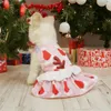 Vêtements de chien 1/2/4pcs robe confortable belle pratique festive de haute qualité animal de Noël