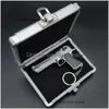 1: 3 Desert Eagle All Metal Keychain Pistol Toy for Adts Kids Outdoor Games Gifts Model Detachable