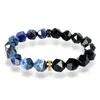 Armbanden 2023 Nieuwe Natuurlijke Geslepen Tijgeroog Steen Armband Koper Micro Ingelegd Zirkoon Heren Obsidiaan Kralen Armband Sieraden Gift