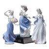 Artisanat Outils Européenne Céramique Beauté Figurine Maison Bureau Ameublement Artisanat Décoration Western Lady Filles Porcelaine Artisanat Ornam Dh6Lb