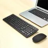 Klavyeler 1/2/3pcs Fransız Klavye Kablosuz 2400DPI Fare 2.4GHz Ultra Slim Azerty Klavye Fare Seti Taşınabilir Sessiz Ergonomik-L240105