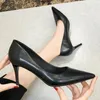 Baldauren Women Pumps High Heels Pointed Toe Black Shoes OL Office Shoes Heeled Fashion Big Size Shoes for Women 240110