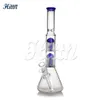 16 '' beher bong cam bong çift 8 ağaç kolları perkolator beher taban 5mm kalınlığında cam su borusu eşleşen kase ve downstem 420 yeni