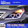 CAR 액세서리 DRL 주간 달리기 라이트 트리머 회전 신호 표시기 Nissan Teana Altima LED 헤드 라이트 09-12 전면 램프 어셈블리