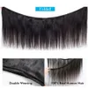 Cosdelu 30 32 tum Bone Straight Weave Bundle Human Hair Brazilian Natural Color 100% Remy Human Hair 3 4 Bundles Weft 240111