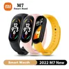 Watches Xiaomi Band M7 Smart Watch Men Kvinnor Heartwatch Fitness Tracker Blood Pressure Sport Digital Armband för Mi Band 7 6