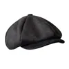 Berets Men Cap 2021 Nowe newsboy Hats Vintage Herringbone Octagon Cap Women Berets Gatsby Flat Hat Blm73