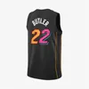 Jimmy Butler Maillot de basket Dwayne Dwyane Wade Tyler Herro Kyle Lowry Bam Adebayo 2023 2024 City Rose Bleu Homme