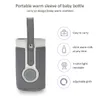 Smart mjölkflaska värmare baby flaskkylväska USB Catravel Mjölkuppvärmning Termostat Portabel utomhus Babyflaskan varmare flaska 240111