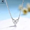 Kuololit 0.3CTW colliers de diamants cultivés en laboratoire solide 18K 14K pendentif pour femmes bijoux pour fiançailles avec cadeau de certificat NGIC