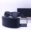 Tasarımcı Güneş Gözlüğü Pranda Sunglass Kadın Güneş Gözlüğü Klasikler Erkekler İçin Lüks Gözlükler Moda Marka Güneş Gözlüğü Hediye Kutusu