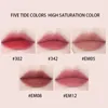 Em você lama labial enlatada 5 cores lábios maquiagem batom longa duração umidade cosméticos matiz fosco 240111