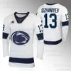 Penn State Nittany Lions 2023-24 Jersey de hockey universitario Xander Lamppa Ryan Kirwa 13 Danny Dzhaniyev 24 Jarod Crespo 27 Jacques Bouquot 29 Reese Laubach 33 Noah Grannan