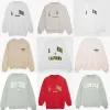 24ss New Niche Women Designer Sweatshirt Fashion Classic Hot Letter Hand Embroidery Cotton Pullover Crew Neck Casual Versatile Hoodie Sweater Trend Tops