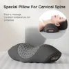 Masseur électrique oreiller Cervical compresse Vibration Massage Traction du cou Relax sommeil mousse à mémoire soutien de la colonne vertébrale 240110
