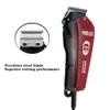 Walux Professional Barber AC Hair Clipper 10W Strongmer Trimmer Home Man Man Health 2M Cable Cutting Machine 8 Guard Combs 240110