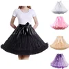 Jupes Lolita Jupon Femme Jupon Court Rockabilly Volant Tulle Noir Blanc Pick Stock Puffy Tutu Jupe Cosplay Cocktail # g3