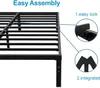 AUTSTA Full Size Bed Frame Easy Assembly, No Box Spring Needed, Heavy Duty Metal Platform Full Bed Frame with Plenty of Room for Storage