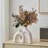 セラミックフラワービーズテーブルトッププランターポットVase Luxury Homeアクセサリー装飾リビングルームの装飾品装飾ギフト240110