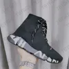 Designer Socks Sneakers Shoes 2.0 1.0 Platform Men Woman Runner Triple Black White Shiny Knit Air Cushion Sock Shoe Classic Sneaker US5-11.5 NO017B