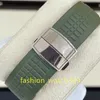 Watch Classic Khaki Green Automatic Mechanical Cal. Movement 18K Platinum Case 42mm watch warp composite waterproof material bracelet 5968 chronograph