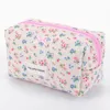 Cosmetic Bags Women Quilted Makeup Bag Organizer Large Capacity Corduroy Holder Aesthetic Cotton For Outdoor Travel