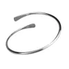 MYLONGINGCHARM 10pcslot blank Brass Stacking Bangles Smooth Oval Bracelet Open Cuff 671 240110