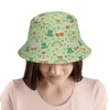 Berets Happy Ireland St. Patrick's Day Bucket Hat For Women Men Students Foldable Bob Fishing Hats Panama Cap Streetwear