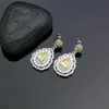 Sets Fashion Women 925 Sterling Silver Jewelery Yellow Cubic Zirconia Crystal Earrings/Pendant/Necklace/Ring/Bracelet Jewelry Sets