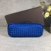 Bolsas de noche de alta calidad Bolsos Embrague Calidad Diseñador Lady Luxurys Moda Fiesta Golden Tejer Mano Chapado en oro Patchwork Bolsa Teléfono Cosméticos Cartera 240115