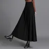 Elastic Waist Warm Thicken Knitting Maxi Skirt Woman Elegant Fashion Big Swing Winter Saias Longas Knitted Clothing 240111