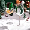 Wine Glasses Franz Crystal's Painted Glass Tall Cup Christmas Slightly Drunk Red High Aesthetic And Atmospheric Cups