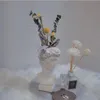 Borstar Skandinavisk stil David Statue Vase Flower Pot Makeup Brush Organizer Multifunktionell penna Holder Home Flower Art Ornaments
