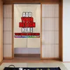 Custom Door Curtain with Words Picture Customized Door Decor CurtainKitchen Gifts Personalized Entrance Hanging Half-Curtain 240110