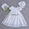 女の子のドレス2pcs/set bady gird dress 3-24ヶ月の長さのチュール幼児ページェントガウン