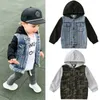 Bambini Giubbotti Cappotto Autunno Inverno Ragazzo Vestito Ragazza Vestiti Bambino Denim Con cappuccio Capispalla Abiti Bambino Abbigliamento per bambini 240111