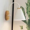 Wall Lamps Nordic Minimalist Style Bedside Lamp Modern Creative Interior Decor Sconce Living Room Restaurant LED Wooden Light