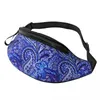 Sacs de taille Vert Paisley Design Sac Vintage Print Voyage Femme Pack Polyester