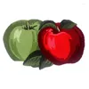 Carpets Red Green Apple Shape Carpet 3D Fruit Bath Doormat Plush Anti-Slip Absorbent Bathroom Mat Living Room Rug Christmas Home Decor