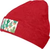 Bérets bonnet pour femmes, mignon Cactus sans couture, Illustration imprimée, chapeau tricoté pour hommes, bonnets d'hiver en tricot doux, casquette chaude