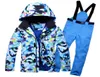 Hooded Mens Ski Suit Camo Snow Jacket Winter Outerwear Waterproof Male Skiing Snowboarding Clothes Sets For Men Thermal C1811230149673715