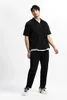 Miyake calças plissadas para homens casual japonês streetwear moda estilo calças baggy selvagem 240111