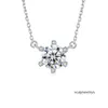 Designer Necklaces European Minimalist Design Mosan Diamond S Sier Pendant Fashion Women Super Sparkle Gemstone Exquisite Necklace Jewelry