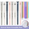 Set di penne cancellabili a colori Kawaii per scrivere ragazze blu carino 05mm gel accessori per ufficio materiale scolastico cancelleria Kawai 240111